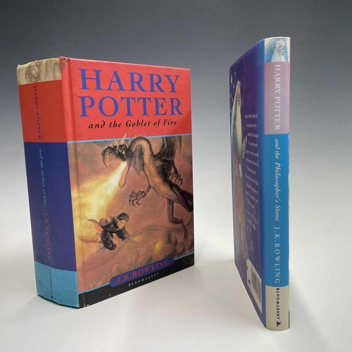 112 - J. K. ROWLING. 'Harry Potter and the Philosopher's Stone,' 28th impression, unclipped dj, ISBN 07475... 