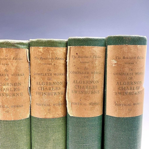 113 - ALGERNON CHARLES SWINBURNE. 'The Complete Works of....,' The Bonchurch Edition, 218/780, twenty volu... 
