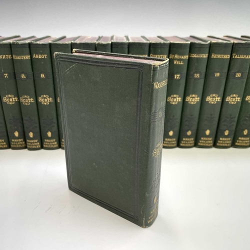 130 - Sir WALTER SCOTT. The 'Waverley' Handy Volumes, missing vol 10, original green cloth, Bradbury Agnew... 