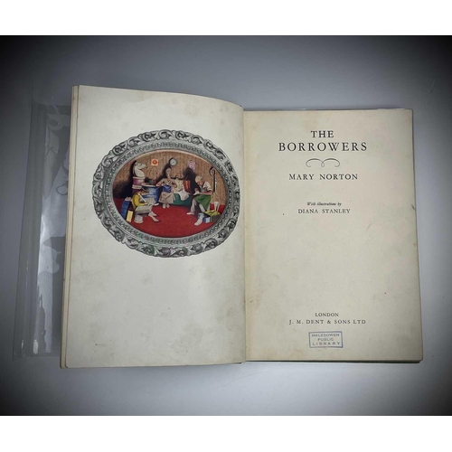 136 - MARY NORTON. 'The Borrowers,' first edition, original cloth, rubbed and bumped with sporadic foxing,... 