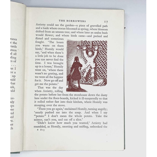 136 - MARY NORTON. 'The Borrowers,' first edition, original cloth, rubbed and bumped with sporadic foxing,... 