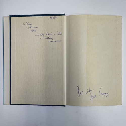 14 - DEREK TANGYE. 'A Cat Affair,' signed and inscribed by the author, first edition, original cloth, cli... 