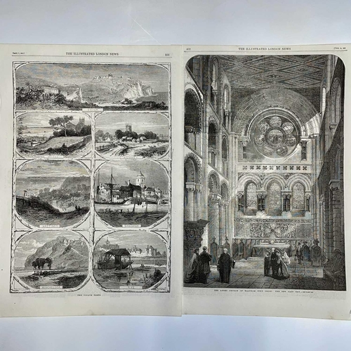 148 - ILLUSTRATED LONDON NEWS. A large collection of individual leaves, numerous depictions of ships, buil... 