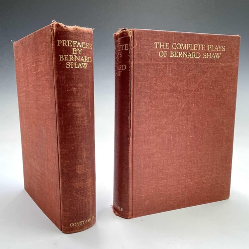157 - BERNARD SHAW. 'The Complete Plays,' first edition, original cloth, spine loosening, sporadic foxing ... 