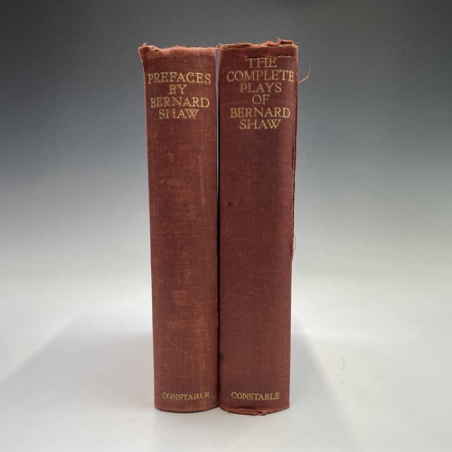 157 - BERNARD SHAW. 'The Complete Plays,' first edition, original cloth, spine loosening, sporadic foxing ... 