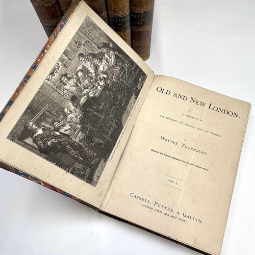 158 - EDWARD WALFORD and WALTER THORNBURY. 'Old and New London: A Narrative of It's History, It's People, ... 