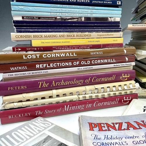 171 - CORNWALL INTEREST. Fifty books and pamphlets including 'early photographs: The West Cornwall Peninsu... 