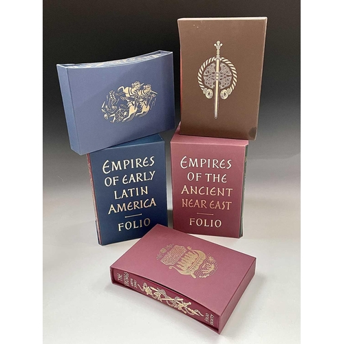 177 - FOLIO SOCIETY: Empires of the Ancient Near East four book set, Empires of Early Latin America, The N... 