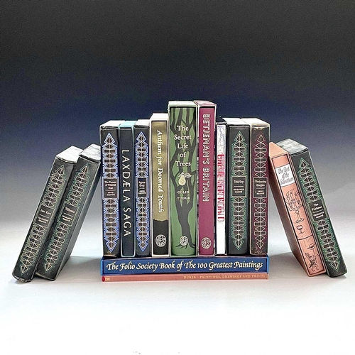 179 - FOLIO SOCIETY - including Seven books by The Brontë Sisters, Anthem for Doomed Youth, Laxdaela Saga,... 