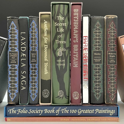 179 - FOLIO SOCIETY - including Seven books by The Brontë Sisters, Anthem for Doomed Youth, Laxdaela Saga,... 