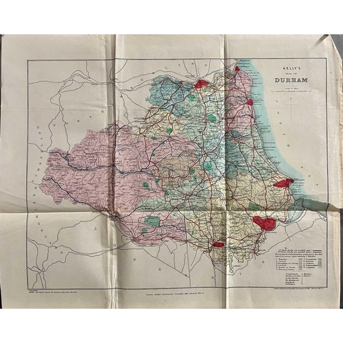 203 - MAPS. 'London 1900,' for the Post Office Directory, folding map on canvas, some repairs, Kelly's Dir... 