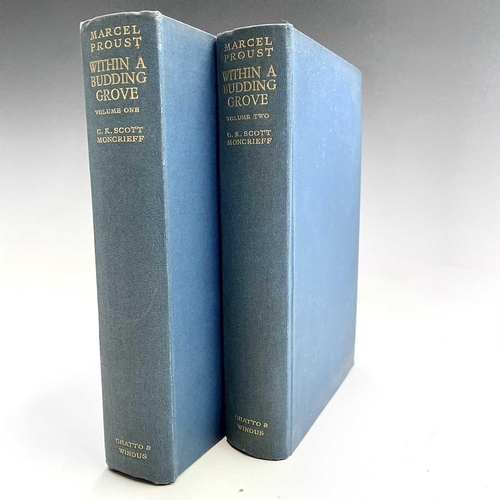 22 - MARCEL PROUST. 'The Guermantes Way,' C.K. Scott Moncrieff, two vols, first English edition, original... 