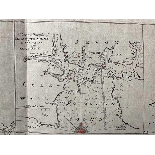 224 - Dr EDMOND HALLEY. 'A New and Correct Chart of the Channel between England & France: with considerabl... 