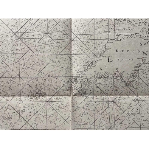 224 - Dr EDMOND HALLEY. 'A New and Correct Chart of the Channel between England & France: with considerabl... 