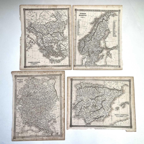 249 - MAPs. A collection of 19th century engraved maps including S. Hall, Alex Findlay and London Illustra... 