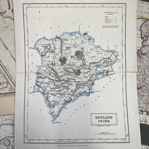 255 - ROBERT MORDEN. 'England,' copper engraved map, hand coloured borders and decorative title, spotting,... 