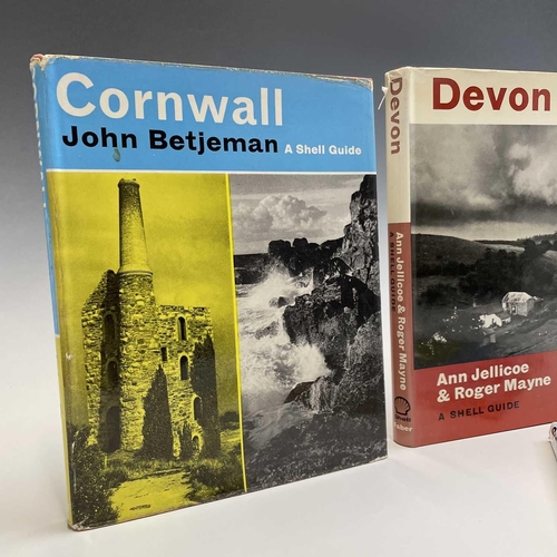 28 - SHELL GUIDE's. 'Cornwall,' by John Betjeman, first edition, unclipped dj, Faber and Faber, 1964; plu... 