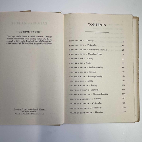 30 - DAPHNE DU MAURIER. 'The Flight of the Falcon,' first American edition, clipped dj, Doubleday & Compa... 