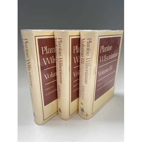 306 - E. H. Wilson. 'Plantae Wilsonae.....' Reprint edited by Charles Sprague Sargent, three volumes, orig... 