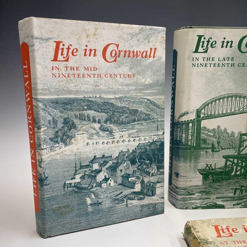 34 - CORNWALL INTEREST. 'Life in Cornwall in the early Nineteenth Century,' unclipped dj, D. Bradford Bar... 