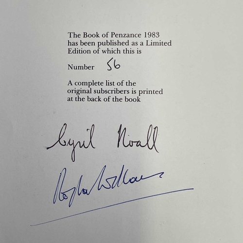 37 - CORNWALL INTEREST. 'The Book of Penzance,' by Cyril Noall (& Douglas William), signed by both author... 
