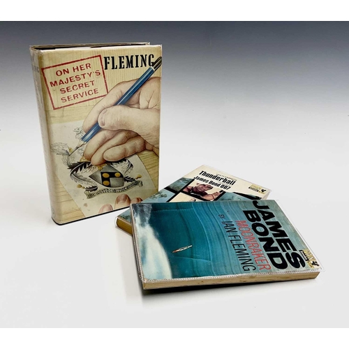 7 - IAN FLEMING. 'The Spy Who Loved Me,' first edition, original cloth, unclipped dj, ex libris label, s... 