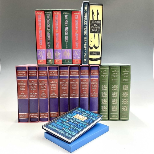 79 - FOLIO SOCIETY. 'The Barbarian Invasions of the Roman Empire,' eight volumes, individual cardboard sl... 