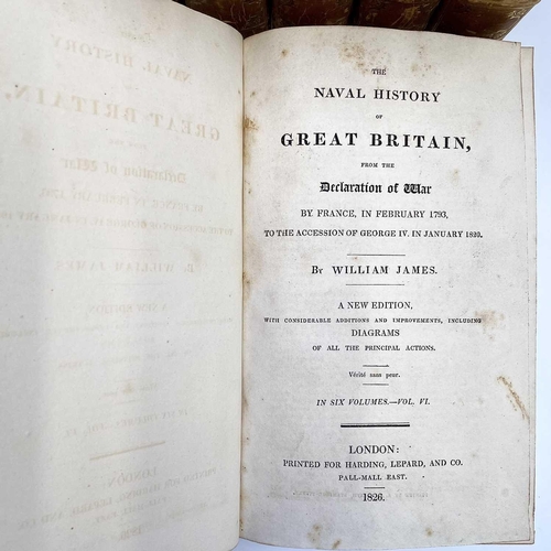 81 - WILLIAM JAMES. 'The Naval History of Great Britain, from the Declaration of War by France, In Februa... 