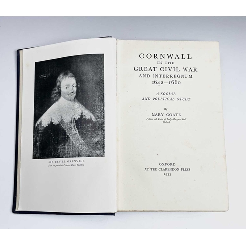 92 - CORNWALL INTEREST. 'Cornwall in the Great Civil War and Interregnum 1642-1660,' by Mary Coate, The C... 