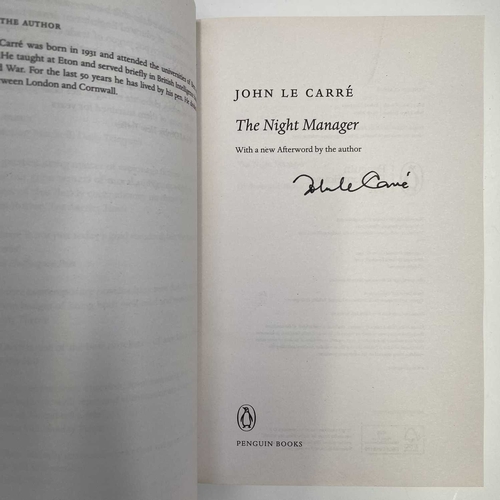 173 - John LE CARRE, The Night Manager, signed edition Penguin Classic, seven other John Le Carre books. (... 