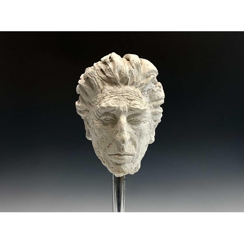 109 - Alec WILES (1924-2021) plaster sculpture portrait bust together with a cold cast bronze portrait bus... 