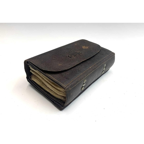 126 - A Hardy Brothers LTD Alnwick fly fishing cast wallet, embossed lettering.