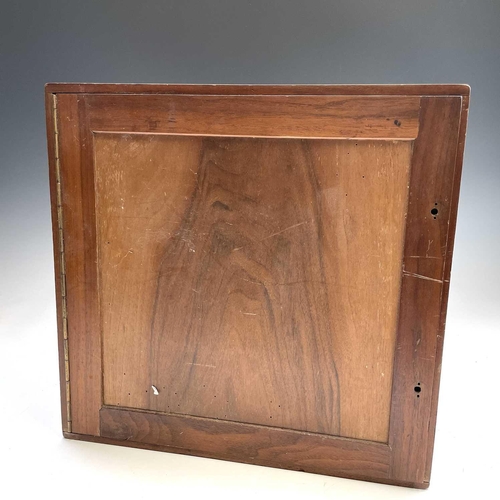 352 - An Art Deco walnut radiogram case, formerly housing a Pye radio, width 41.5cm.