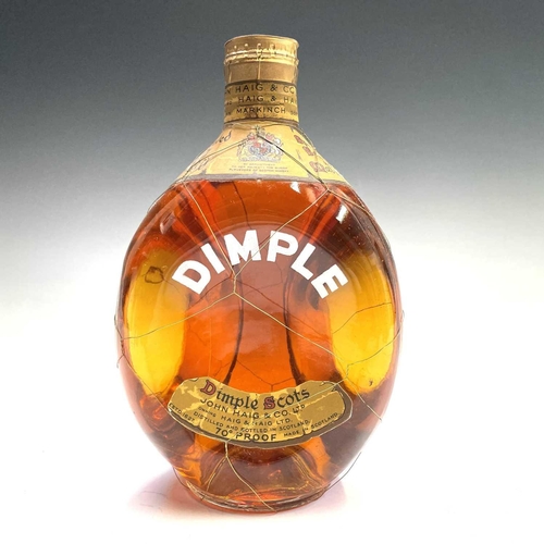 353 - Haig's Dimple Scotch whisky circa 1950 in presentation box together with a smaller bottle and a mini... 