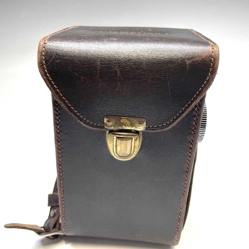 354 - Microcord Twin Reflex camera in leather case with original box.