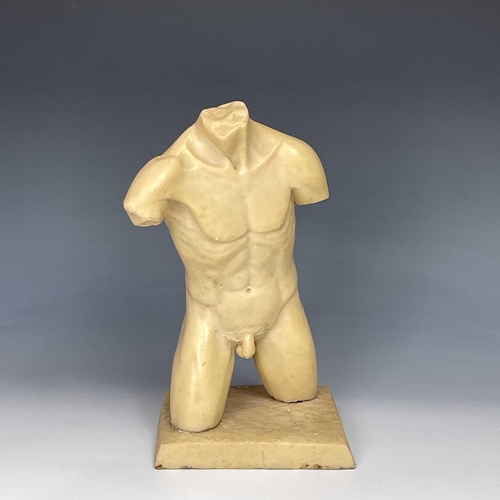 84 - Alec WILES (1924-2021) Male nude Signed Hard ivory gypsum. Height 26cm.