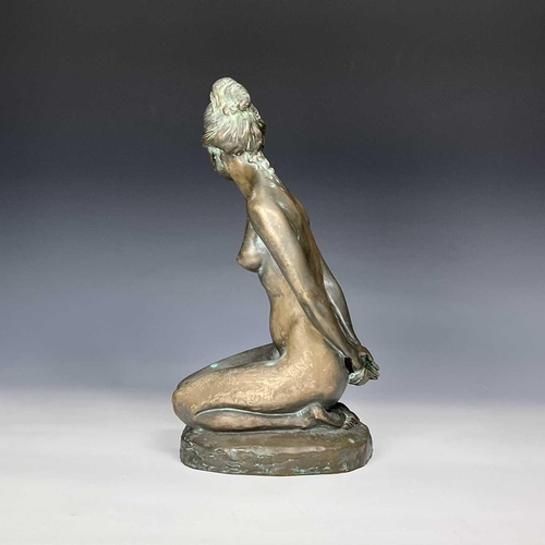 85 - Alec Wiles(1924-2021) Female nude Bronze signed. Height 33cm.