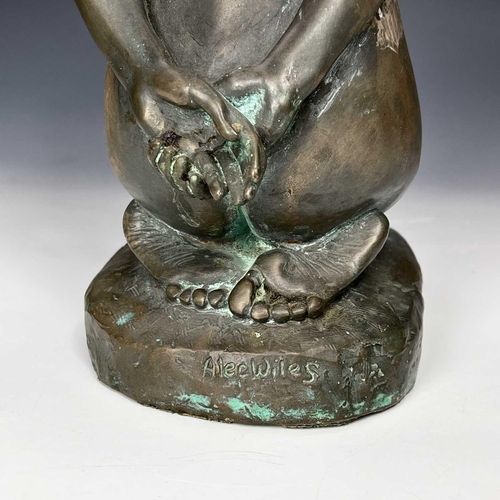 85 - Alec Wiles(1924-2021) Female nude Bronze signed. Height 33cm.