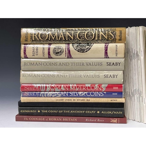 101 - Coin Reference Books and Catalogues - Roman, Celtic, Greek and Ancient Coins. A box containing 14 wo... 