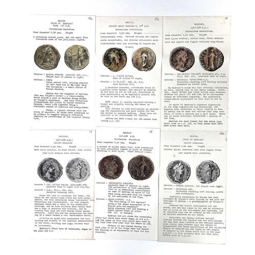 115 - Roman Empire, Hadrian / Sabina / Aelius 117-138 AD. 10 coins - including 4 silver from same collecti... 