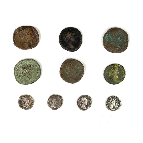 117 - Roman Empire - Marcus Aurelius/Faustina Junior/Lucius Verus/Lucilla 161-180 AD. 10 coins including 4... 