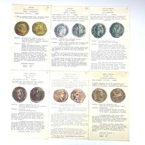 117 - Roman Empire - Marcus Aurelius/Faustina Junior/Lucius Verus/Lucilla 161-180 AD. 10 coins including 4... 