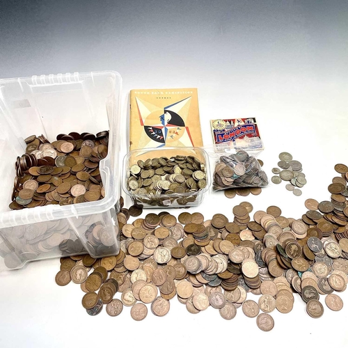 12 - Great Britain Bronze and Silver Coinage / 1951 Festival of Britain Memorabilia, etc. Lot comprises i... 