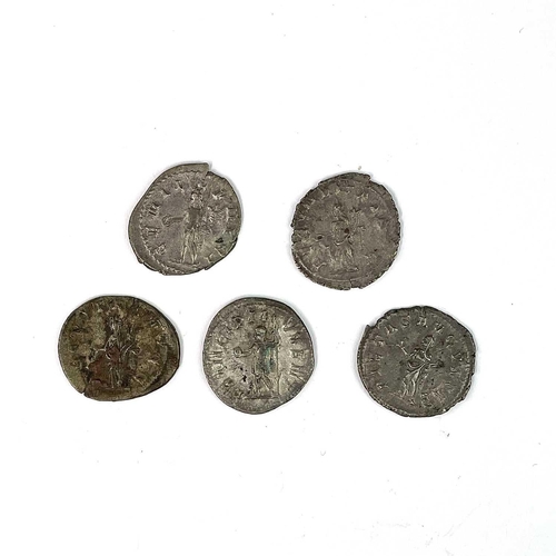 123 - Roman Empire - Philip I/Octaclia Severa/Phillip II/Trajan Decius/Herennia Etruscilla 244-251 AD. 5 c... 