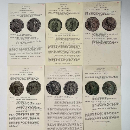 126 - Roman Empire - Claudius II Gothicvs-Numerian 268-284 AD. 25 coins from same collection as previous l... 