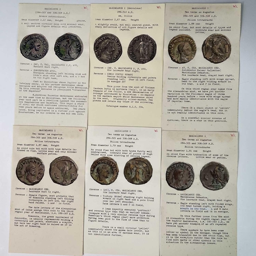 127 - Roman Empire West 284-423 AD. 43 coins from same collection as previous lots. Includes illustrations... 