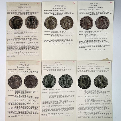 127 - Roman Empire West 284-423 AD. 43 coins from same collection as previous lots. Includes illustrations... 