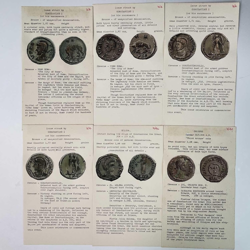 127 - Roman Empire West 284-423 AD. 43 coins from same collection as previous lots. Includes illustrations... 