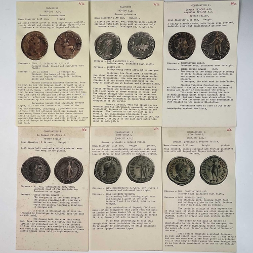 127 - Roman Empire West 284-423 AD. 43 coins from same collection as previous lots. Includes illustrations... 