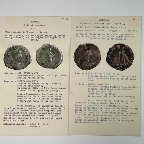 128 - Roman Empire East 284-408 AD. 26 coins from same collection as previous lots. Includes illustrations... 